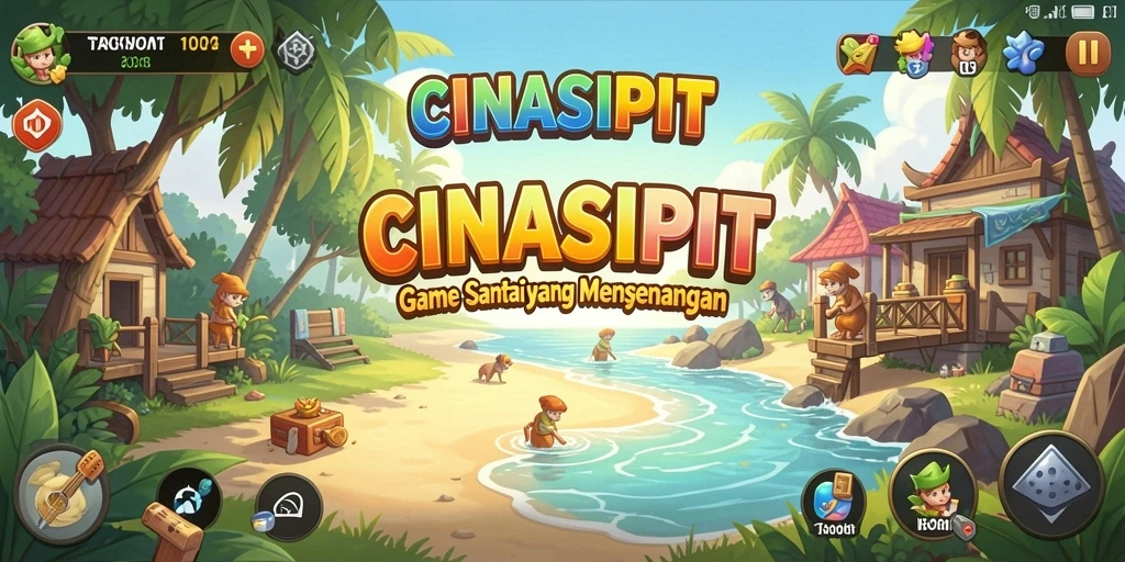 Tangkapan layar gameplay CINASIPIT yang penuh warna dan mengasyikkan.