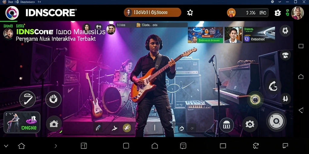 Tampilan gameplay IDNSCORE yang menarik dan penuh warna.