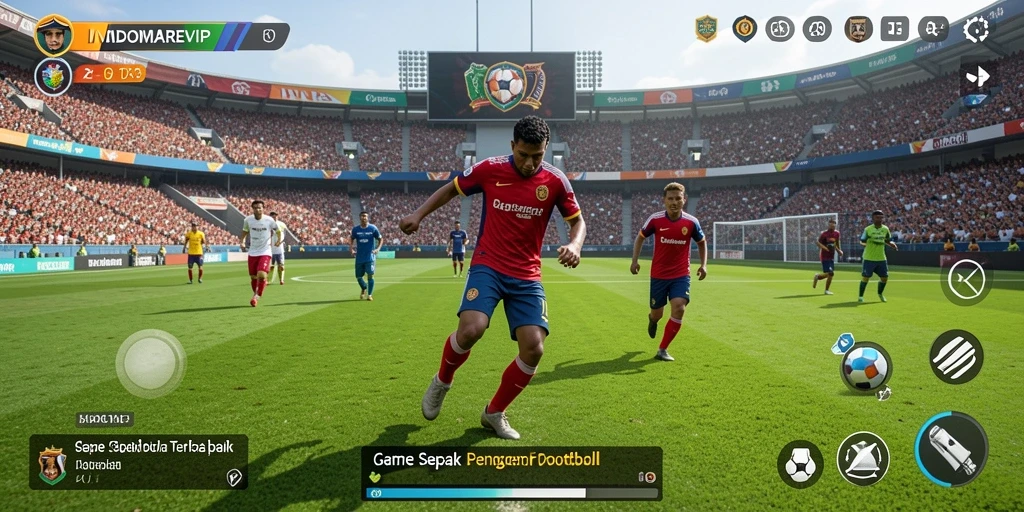 Tampilan gameplay Football yang menarik dan dinamis.