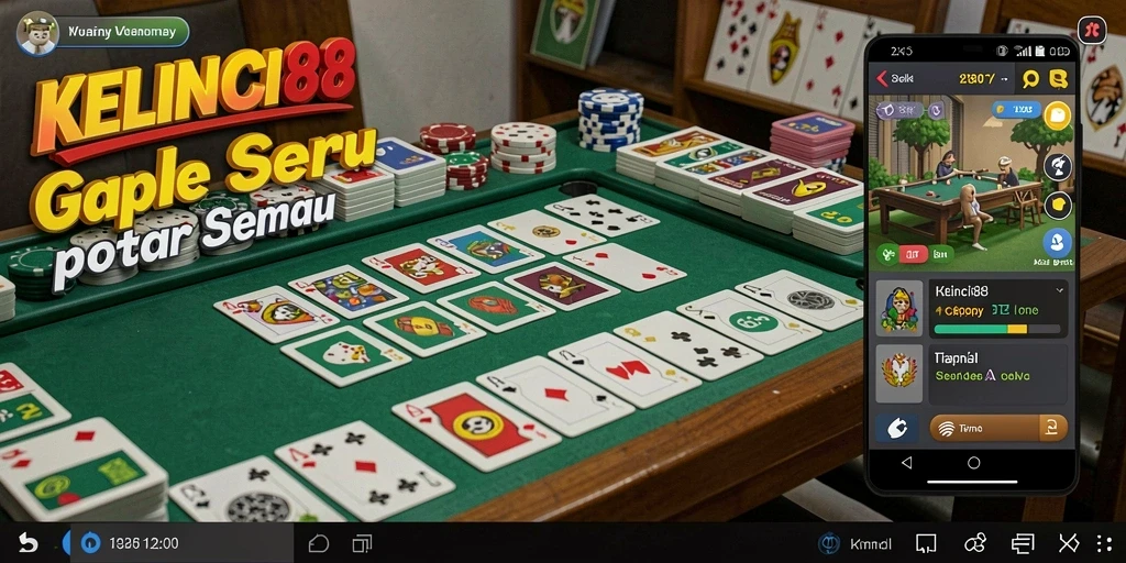 Screenshot gameplay KELINCI88 yang menunjukkan aksi seru Gaple.
