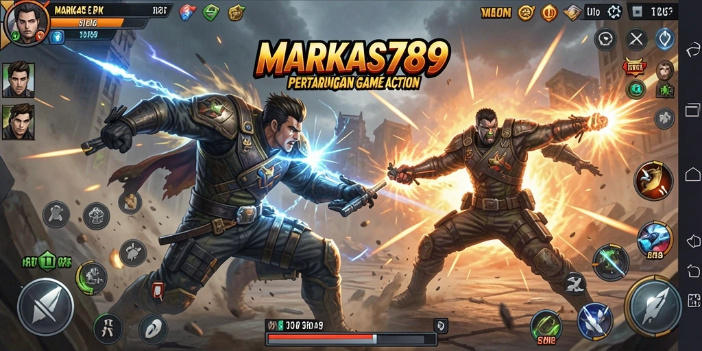 Tampilan gameplay mendebarkan dari MARKAS789 dengan aksi yang intens.