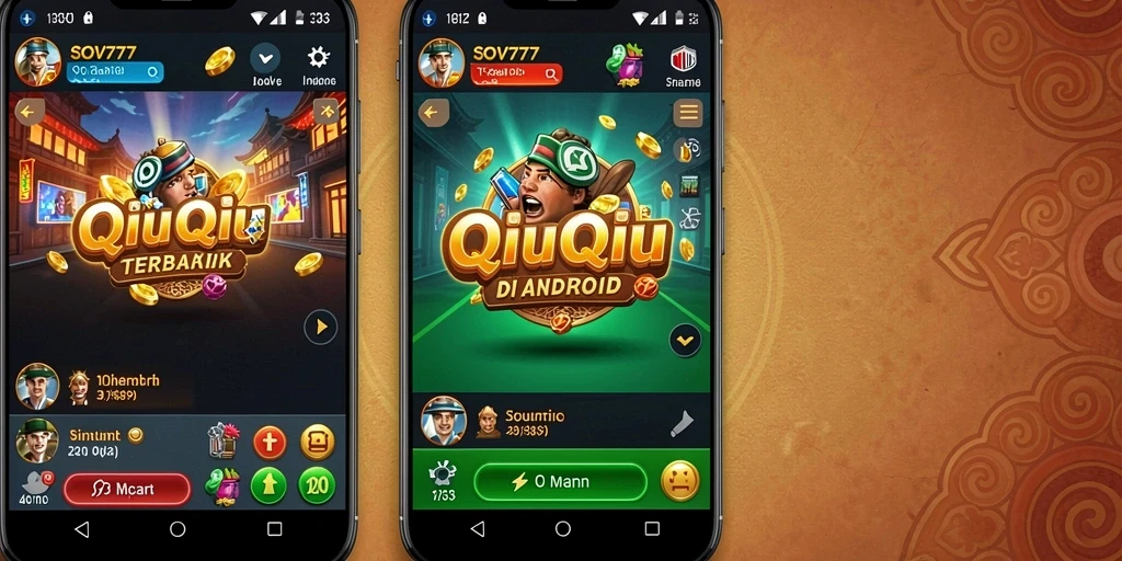Gameplay QiuQiu yang seru dalam SOV777.