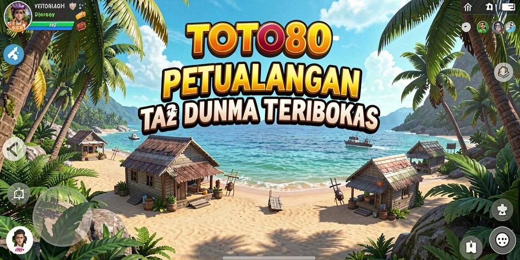 Gameplay TOTO80 menunjukkan kebebasan eksplorasi di dunia terbuka.